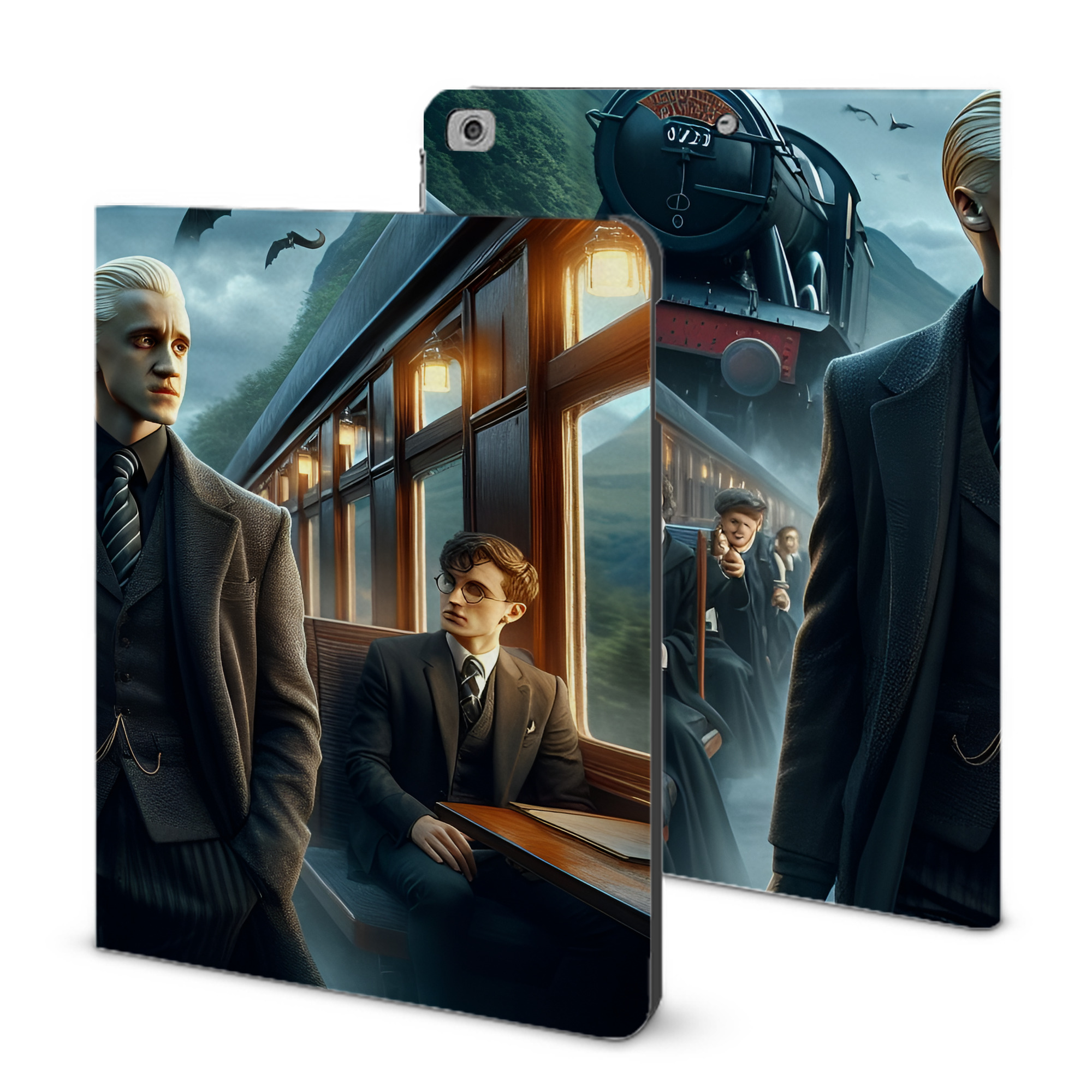 （画像用） Harry Potter ハリー・ポッターシリーズ IPad ケース ブック型 PUレザー TPU 耐衝撃 軽量 薄型 ペン収納なし 全面保護 IPad 各モデル対応